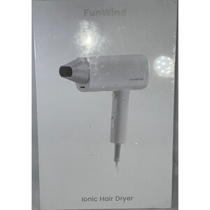 Brand New Funwind TE20 Ionic Portable Hair Dryer - Quick Dry, Foldable Design